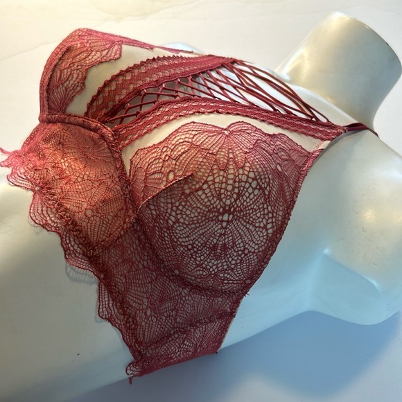 Victoria’s‎ Secret Very Sexy High Neck Corset Lace Up Racerback Bralette Bra XS - Picture 8 of 17